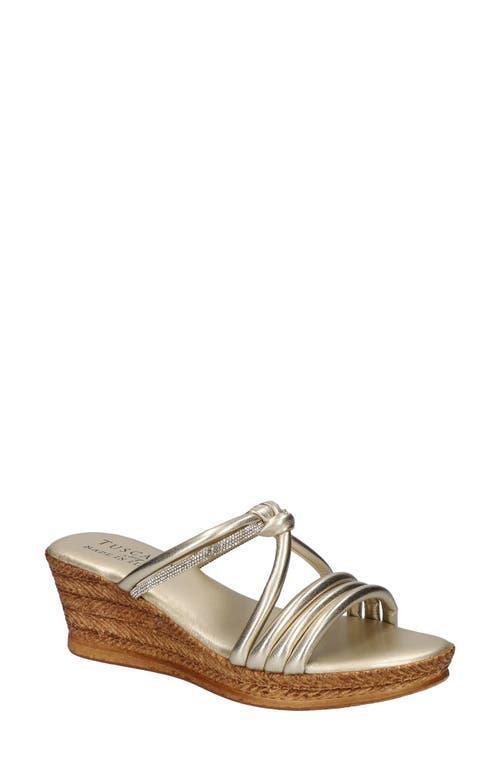 Easy Street Elvera Tuscany Women's Wedge Sandals, Size: 7.5, Silver Product Image