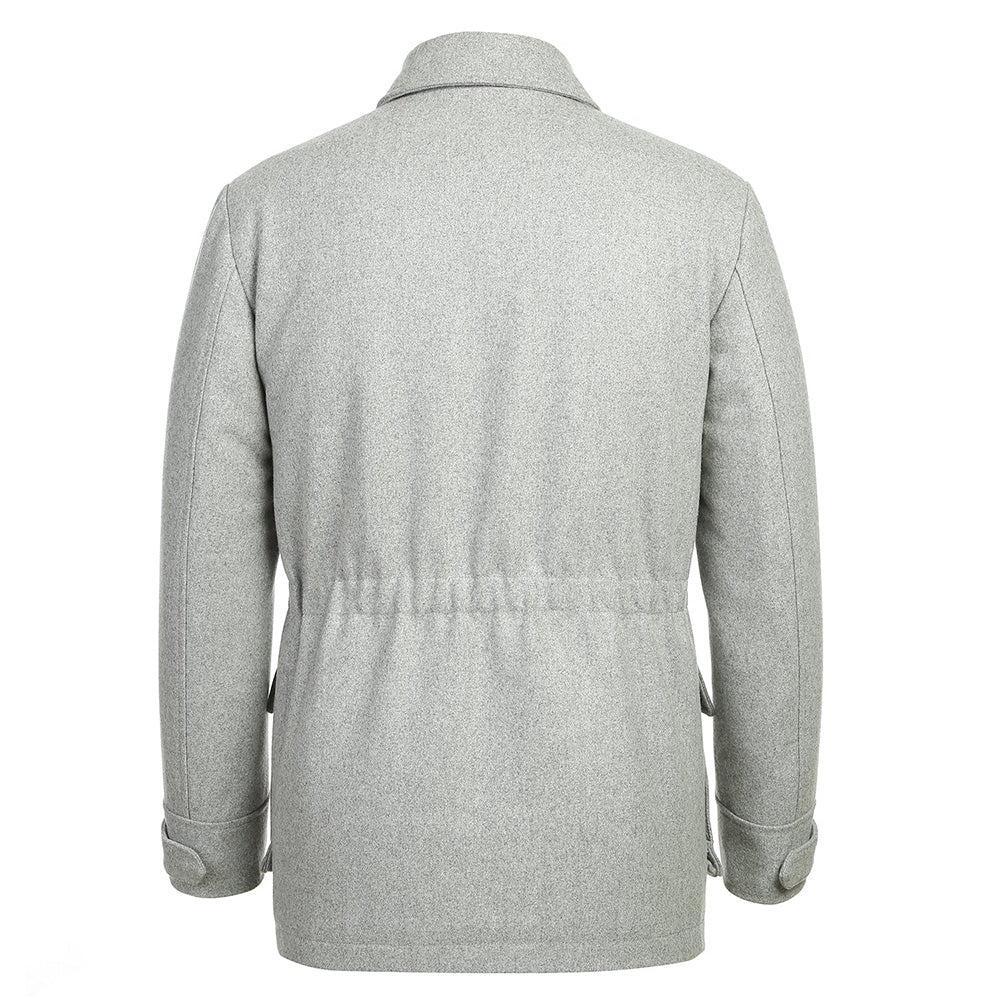 English Laundry Gray Slim Fit Wool Blend Short Coat Product Image