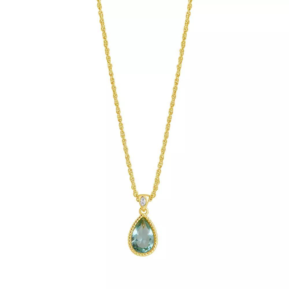 MC Collective Brass Ciana Pendant Necklace, Womens Gold Product Image