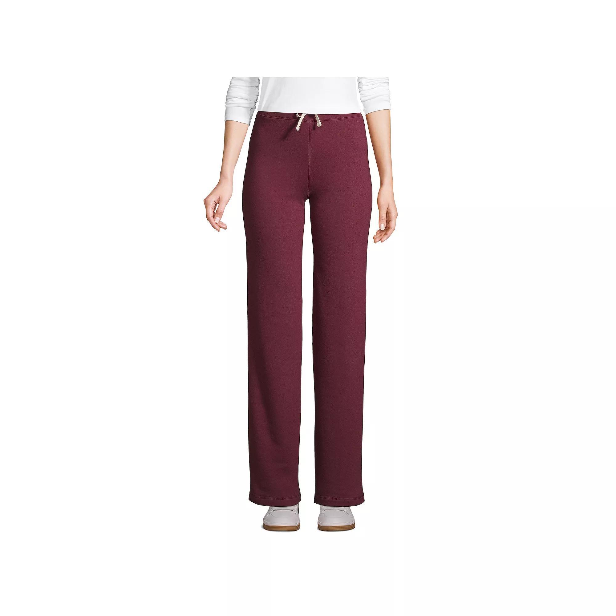 Women's Lands' End Sweatpants, Size: Large, Red Product Image