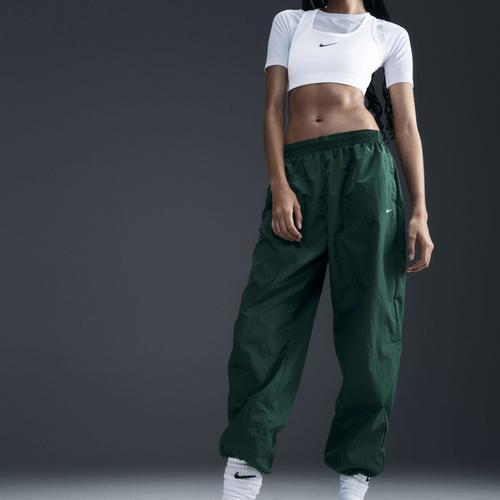 Women's Nike Sportswear Essential Mid-Rise Oversized Woven Jogger Pants Product Image