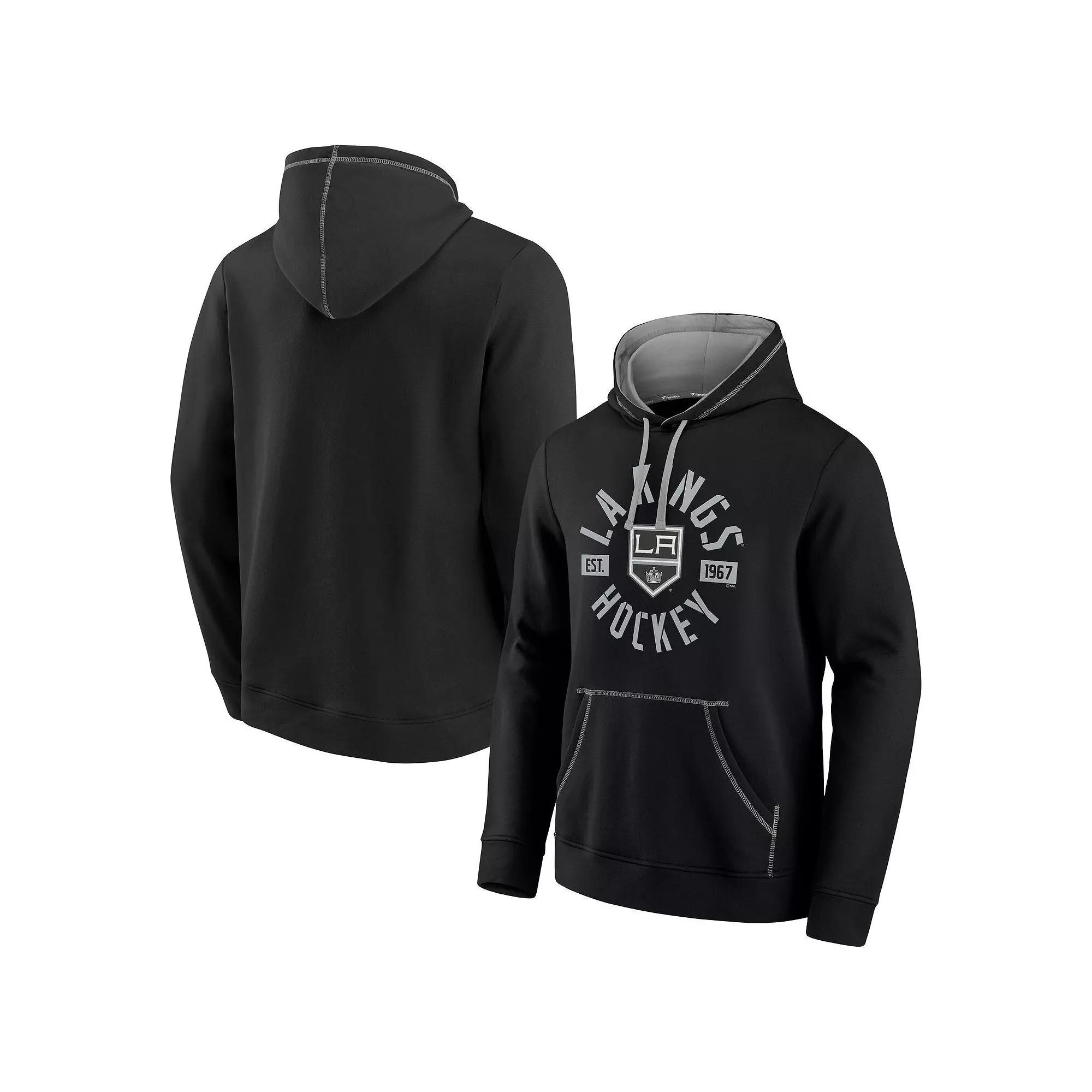 Men's Fanatics Black Los Angeles Kings Score In Pullover Hoodie, Size: Large, Kgs Black Product Image