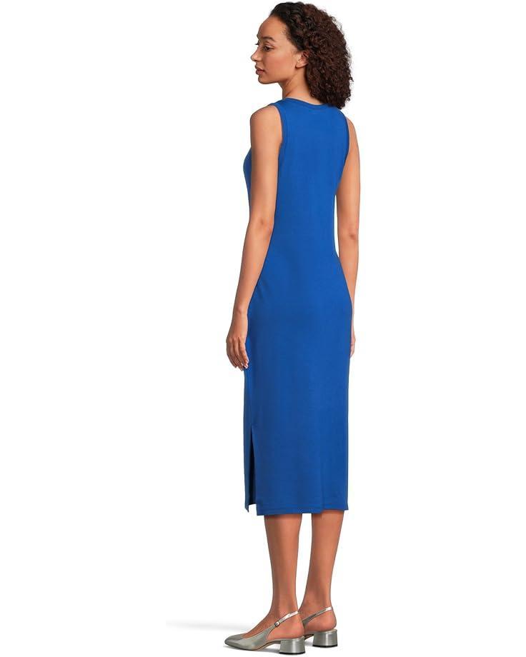 Two Palms Embroidered Sleeveless Shift Dress Product Image