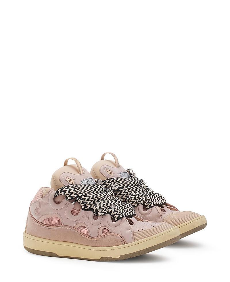 Lanvin Unisex Leather Curb Sneakers Product Image