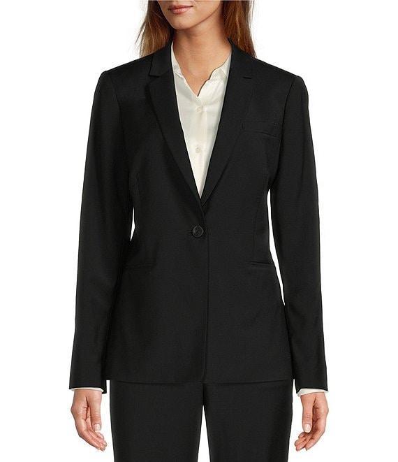 Antonio Melani Gayle Wool Blend Notch Lapel Long Sleeve Blazer Product Image