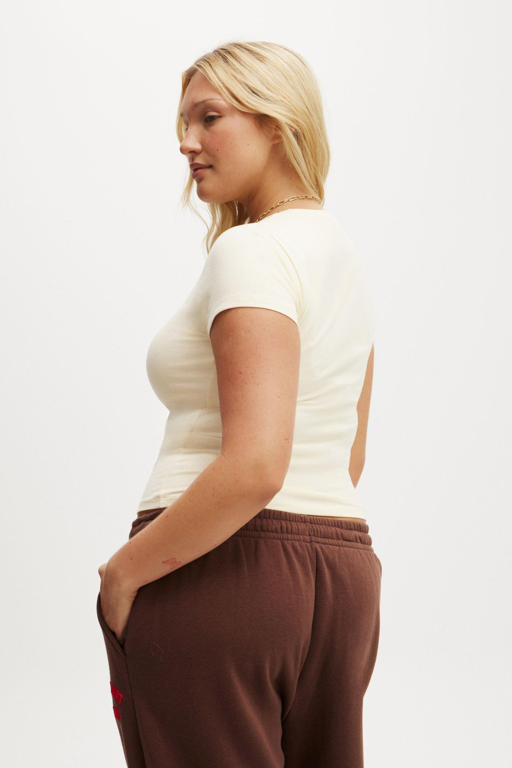 Cotton On Women - All Day Crew Tee - White Product Image