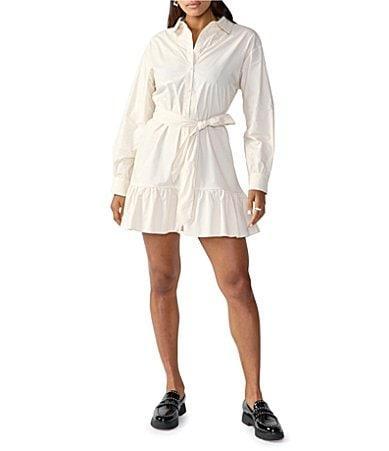 Sanctuary Tiered Shirtdress (Toasted Marshmallow) Women's Clothing Product Image