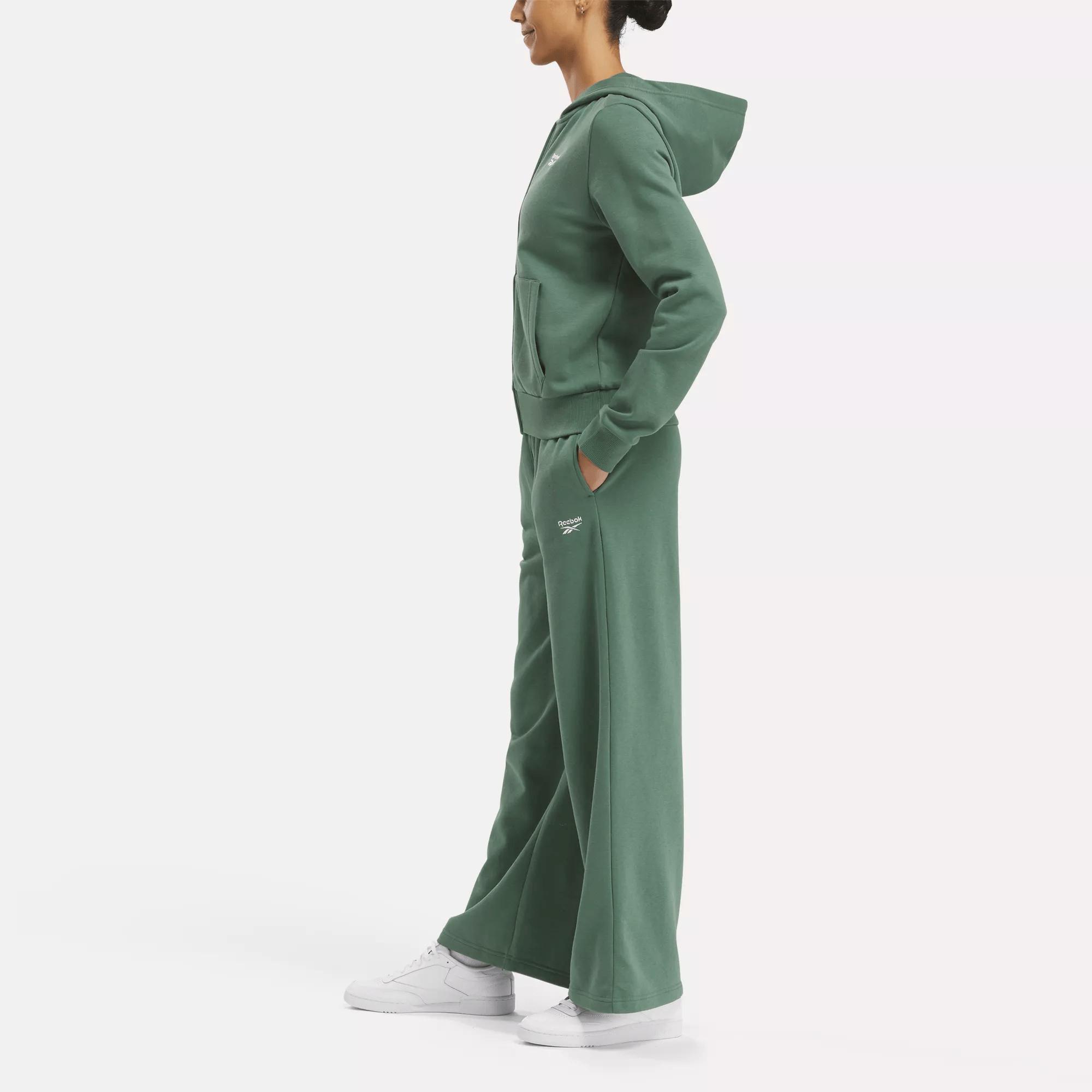Women's Reebok Identity Small Logo Fleece Wide Leg Pants Female Product Image