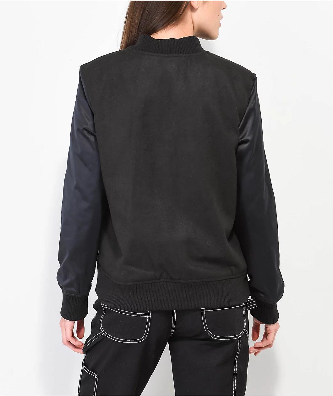 Broken Promises Cybernetic Black Varsity Jacket Product Image
