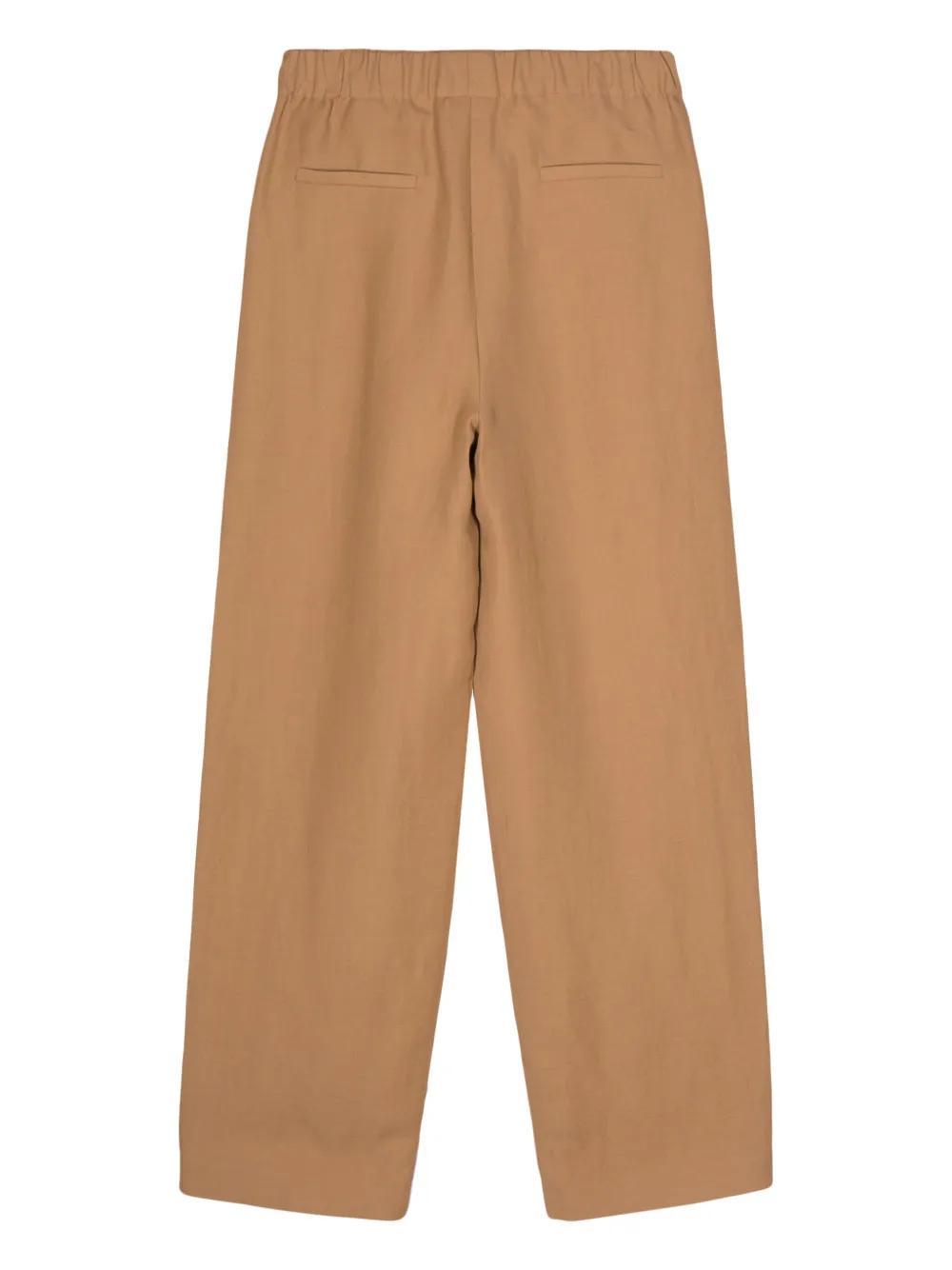 FABIANA FILIPPI High-waisted Trousers In Beige Product Image