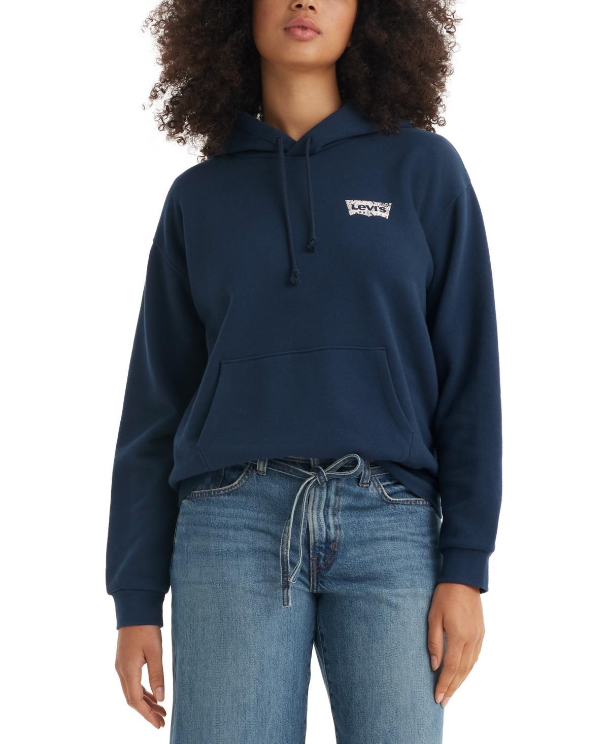 Women's Levi's® Standard Hoodie, Size: XS, Faded Mountain Stripe Product Image
