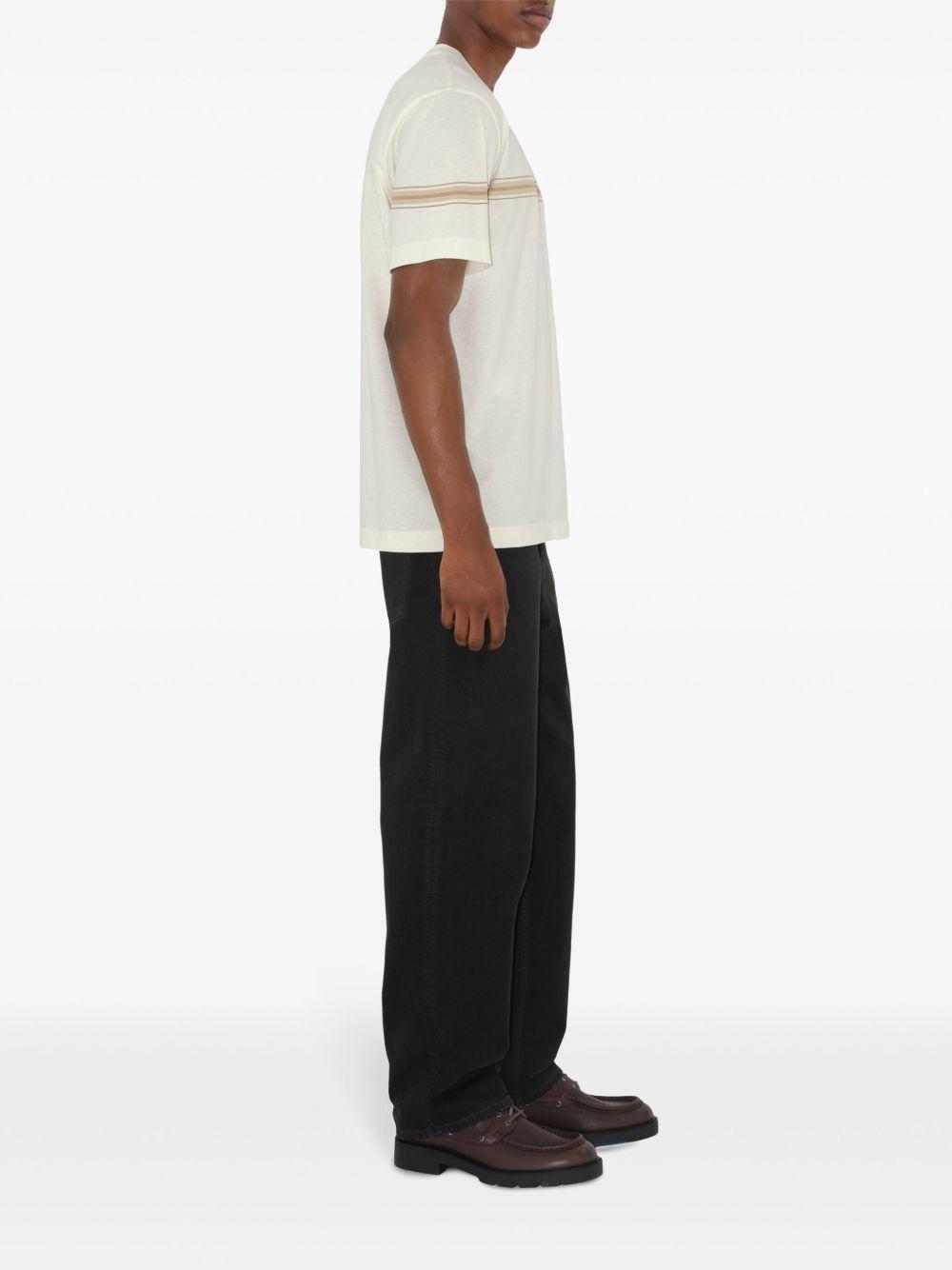 striped cotton T-shirt Product Image