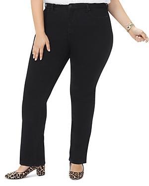 Nydj Plus Barbara High Rise Bootcut Jeans in Black Product Image