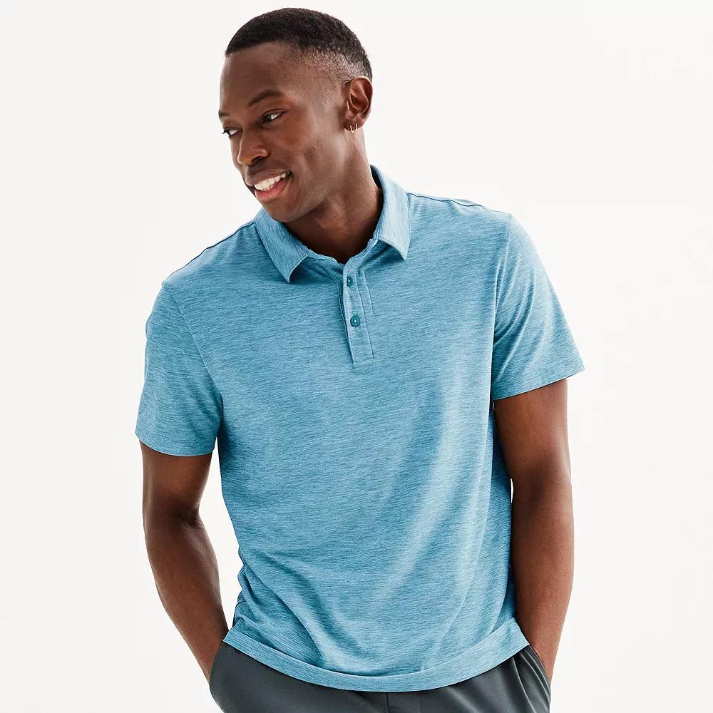Men's FLX Luxury Soft Wander Polo, Size: Small, Light Blue Product Image