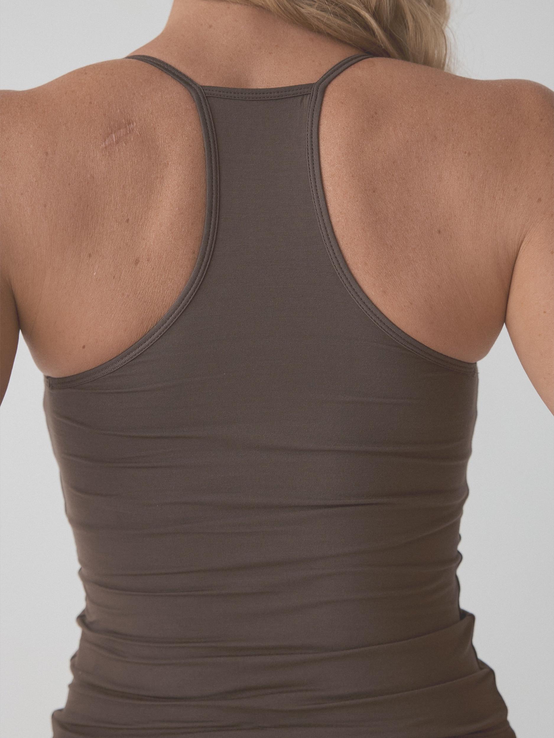 Solid Strappy Racerback Brami Product Image