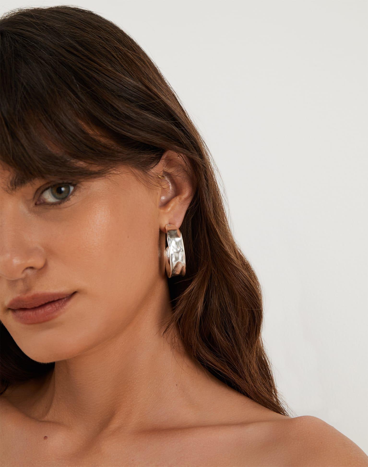 Ray Earrings - Silver Product Image