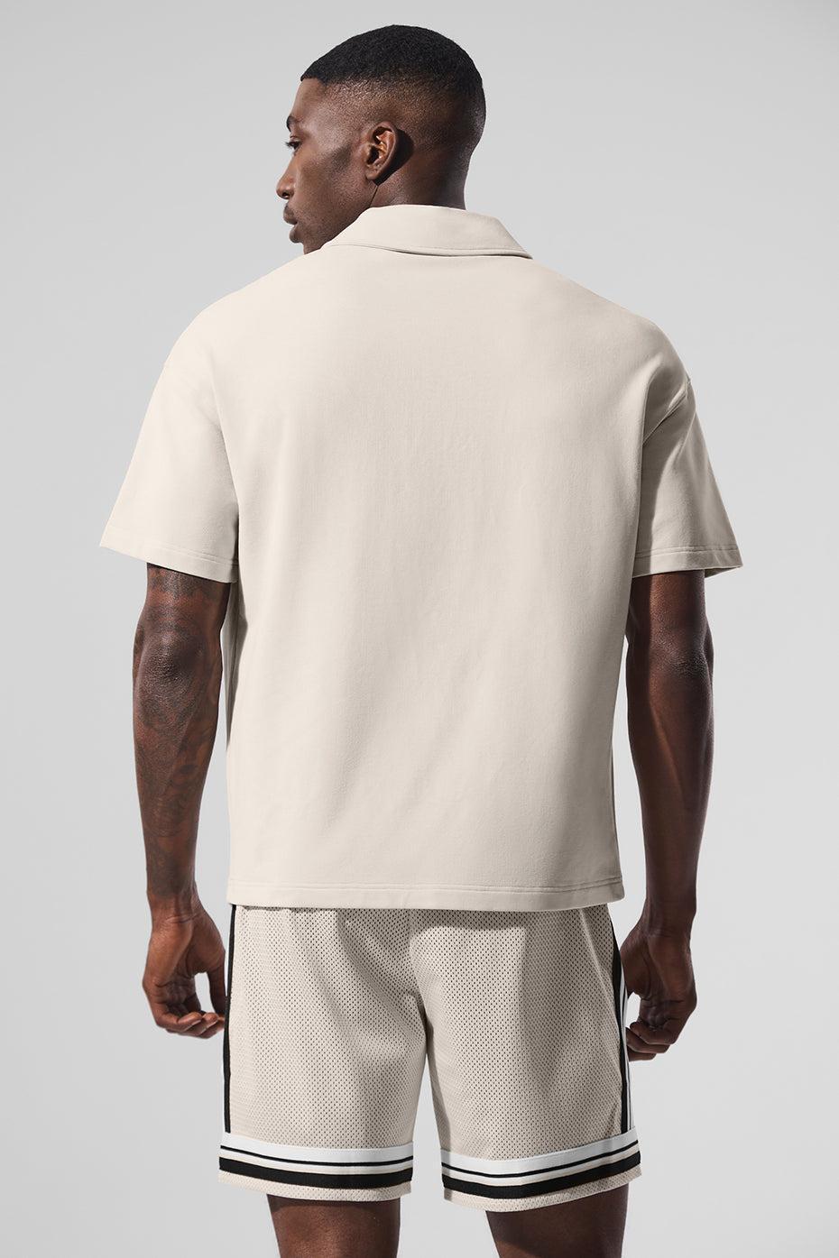 Double Take Short Sleeve Polo - Bone Product Image