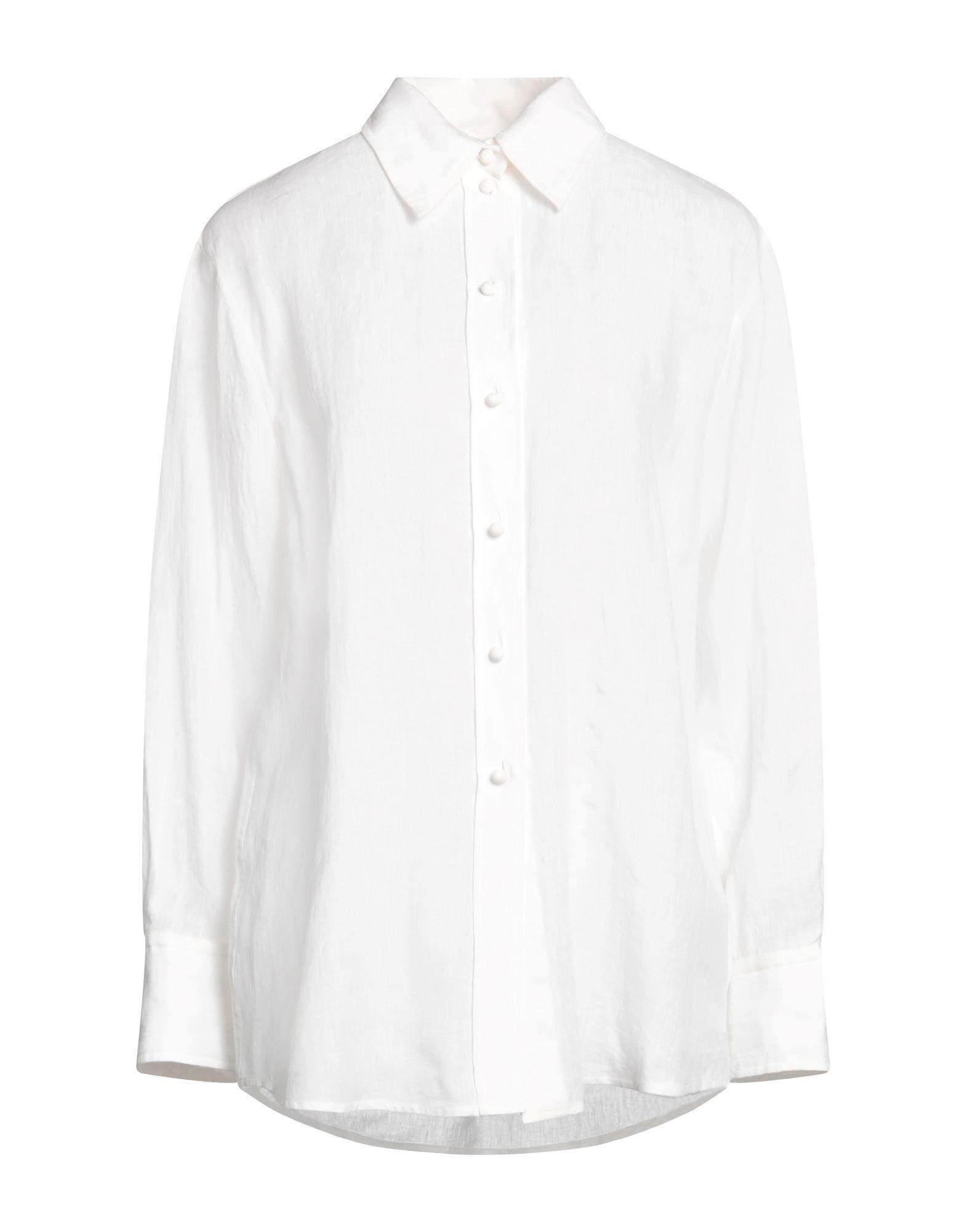 CHLOÉ Linen Voile Shirt In White Product Image