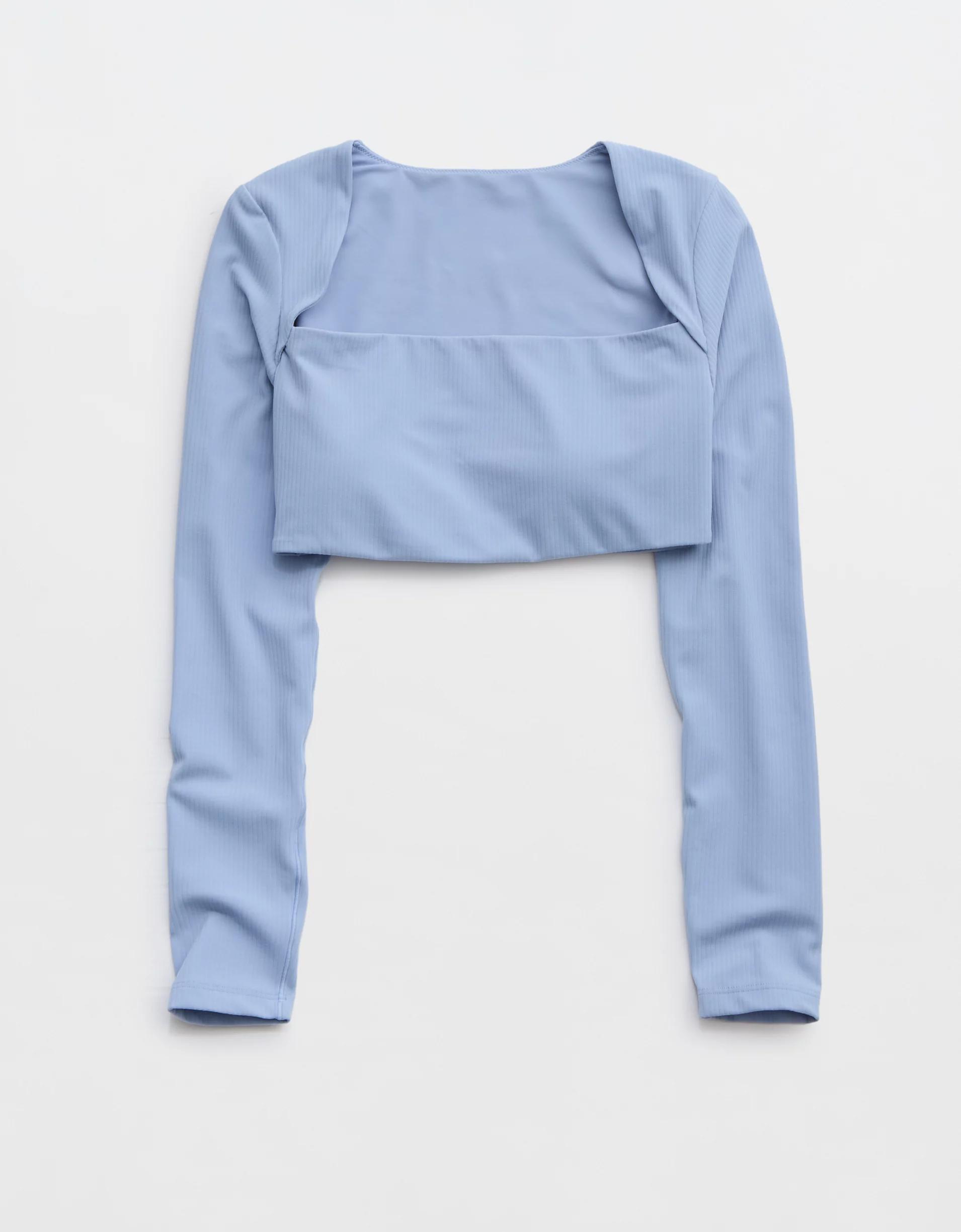 OFFLINE By Aerie Real Me XTRA Ribbed Long Sleeve Bra Top Product Image