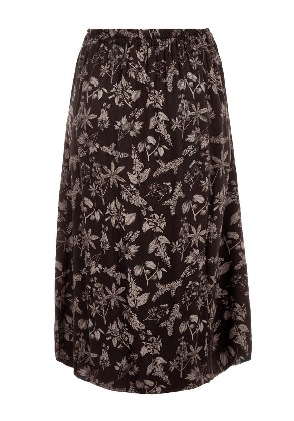 POISONOUS PLANT SPLIT MIDI SKIRT Product Image