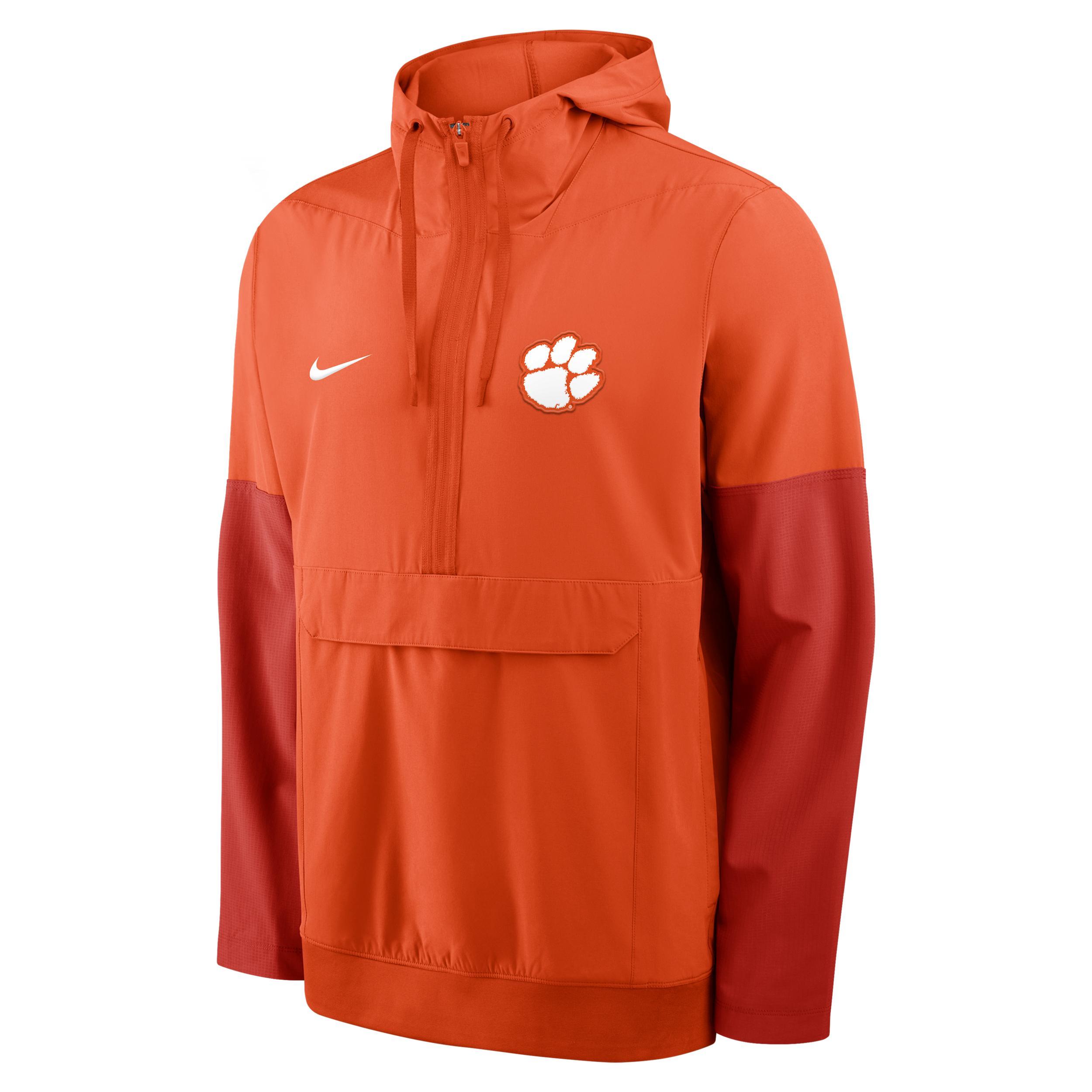 Clemson Anorak Nike Men's College 1/2-Zip Hooded Jacket Product Image
