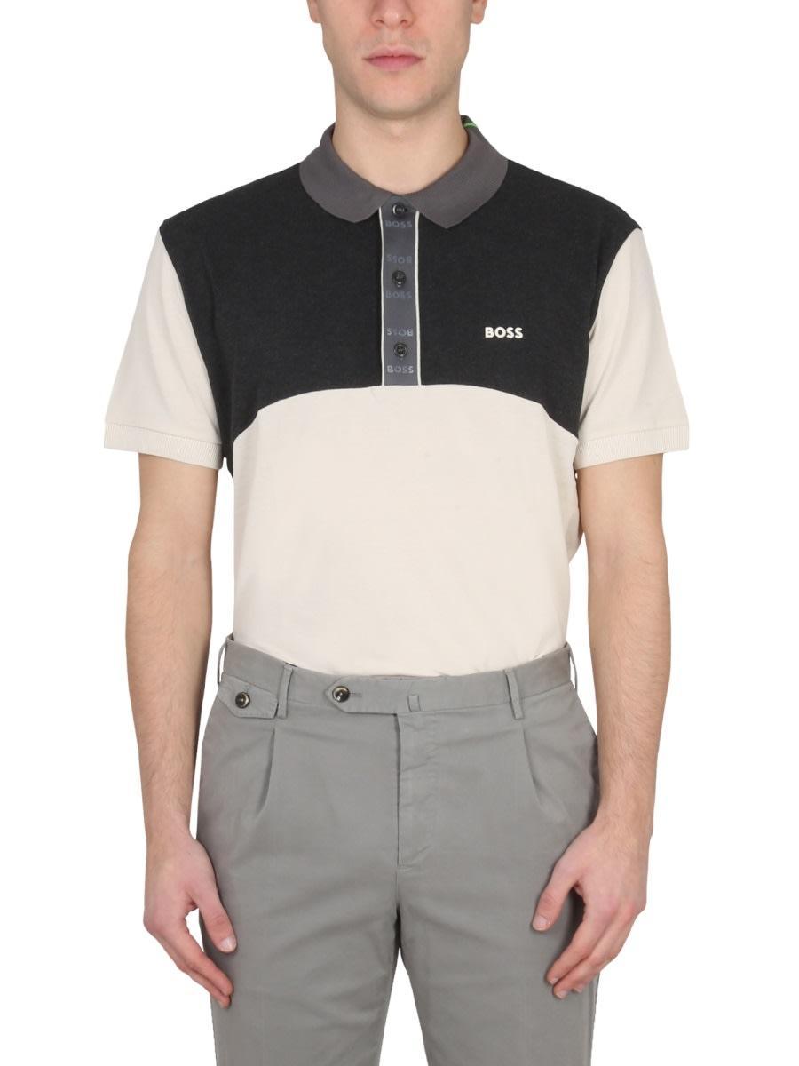 HUGO BOSS Polo With Logo In White Product Image