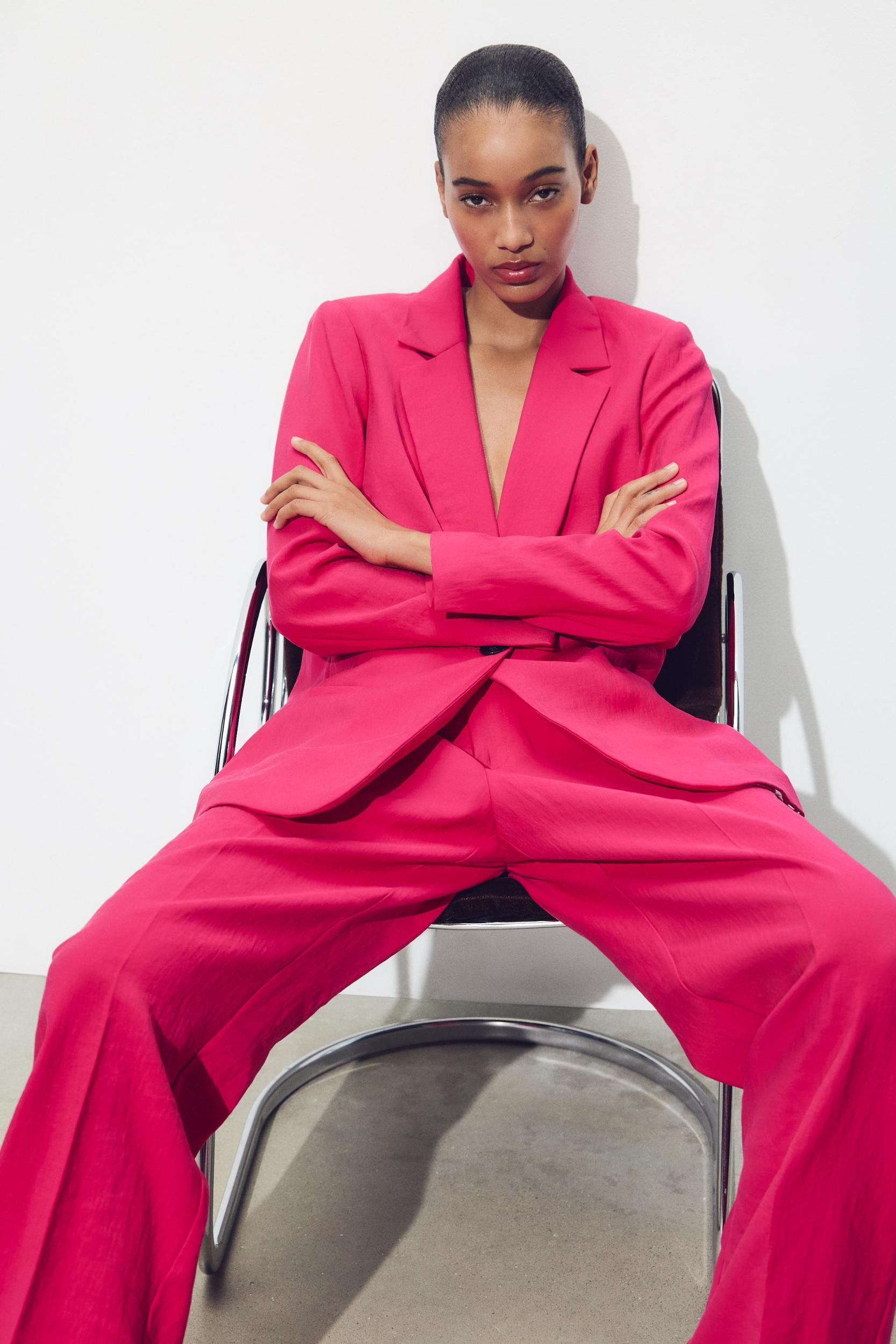 WRINKLED EFFECT BLAZER Product Image