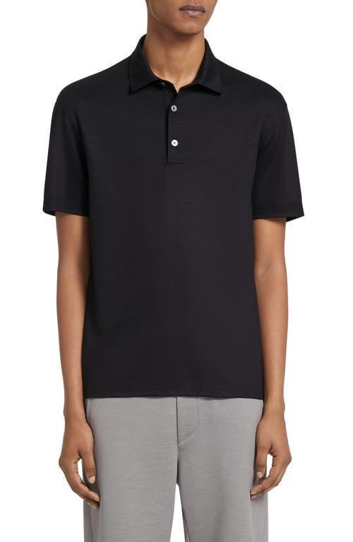 Mens Wool Polo Shirt Product Image