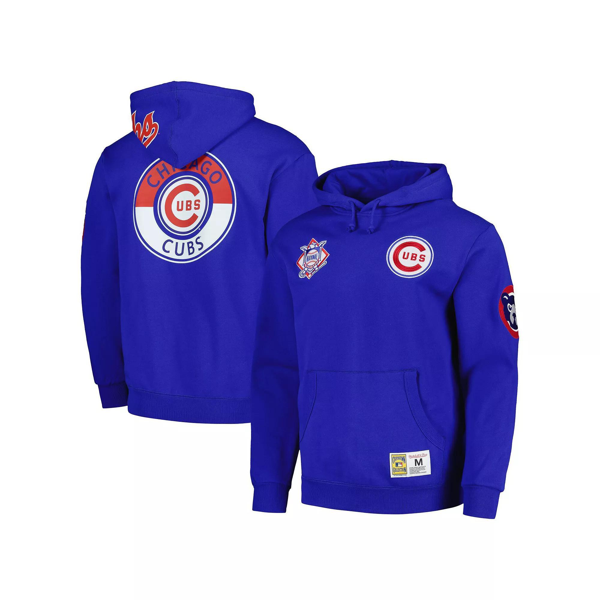 Men's Mitchell & Ness Royal Chicago Cubs City Collection Pullover Hoodie, Size: Large, Blue Product Image
