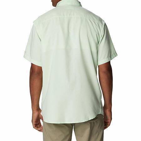 Mens Columbia UPF 40 Utilizer II Solid Short Sleeve Button-Down Shirt Collegiate Blue Product Image