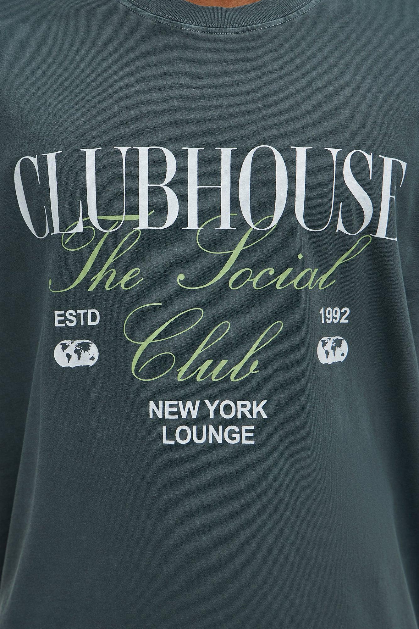 Clubhouse NYC Oversized Short Sleeve Tee - Grey Product Image