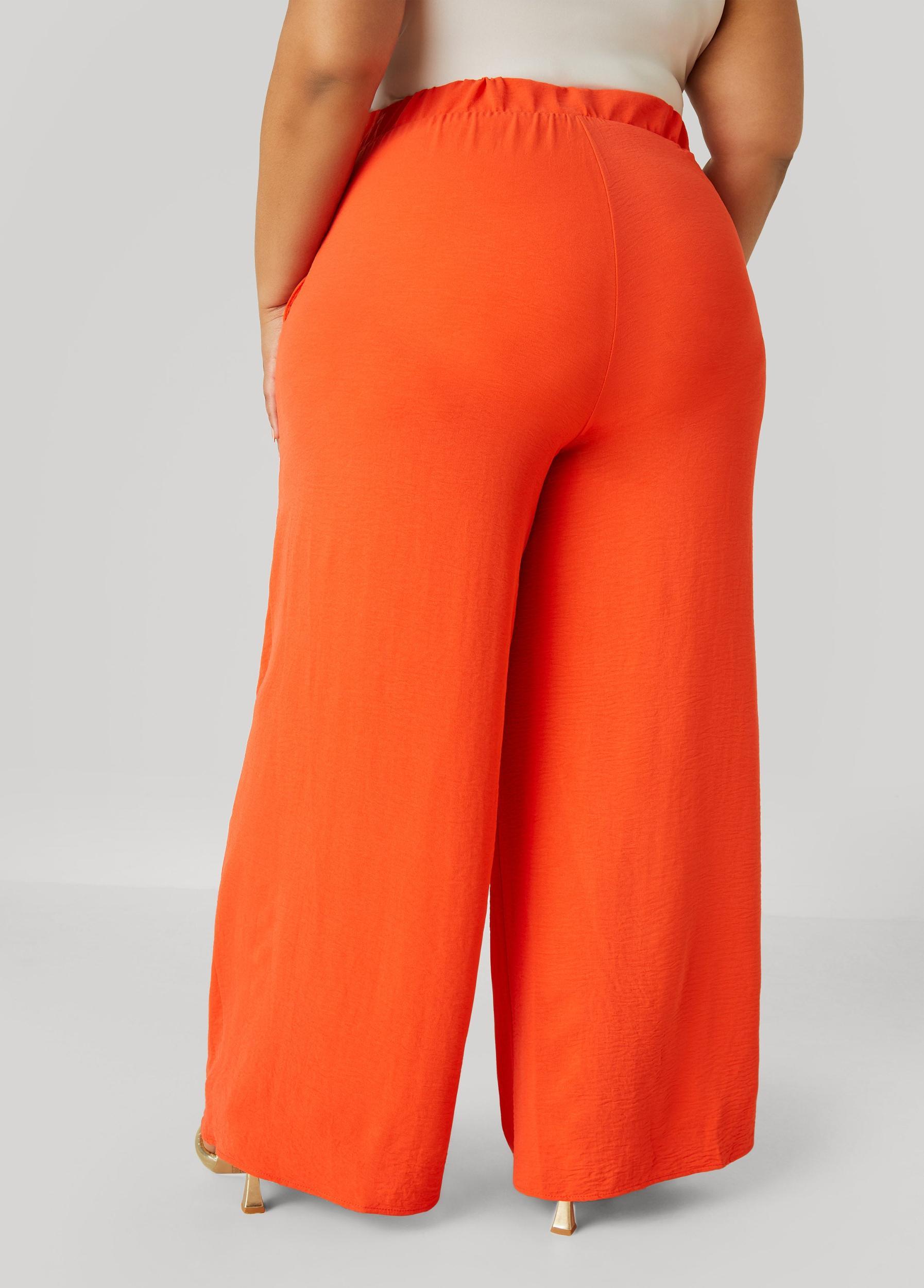 Seamed Textured Wide Leg Pants Product Image