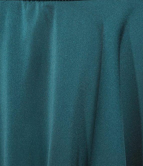 Midnight Doll Spaghetti Strap Drape Front Bodice Tiered Bottom Romper Product Image