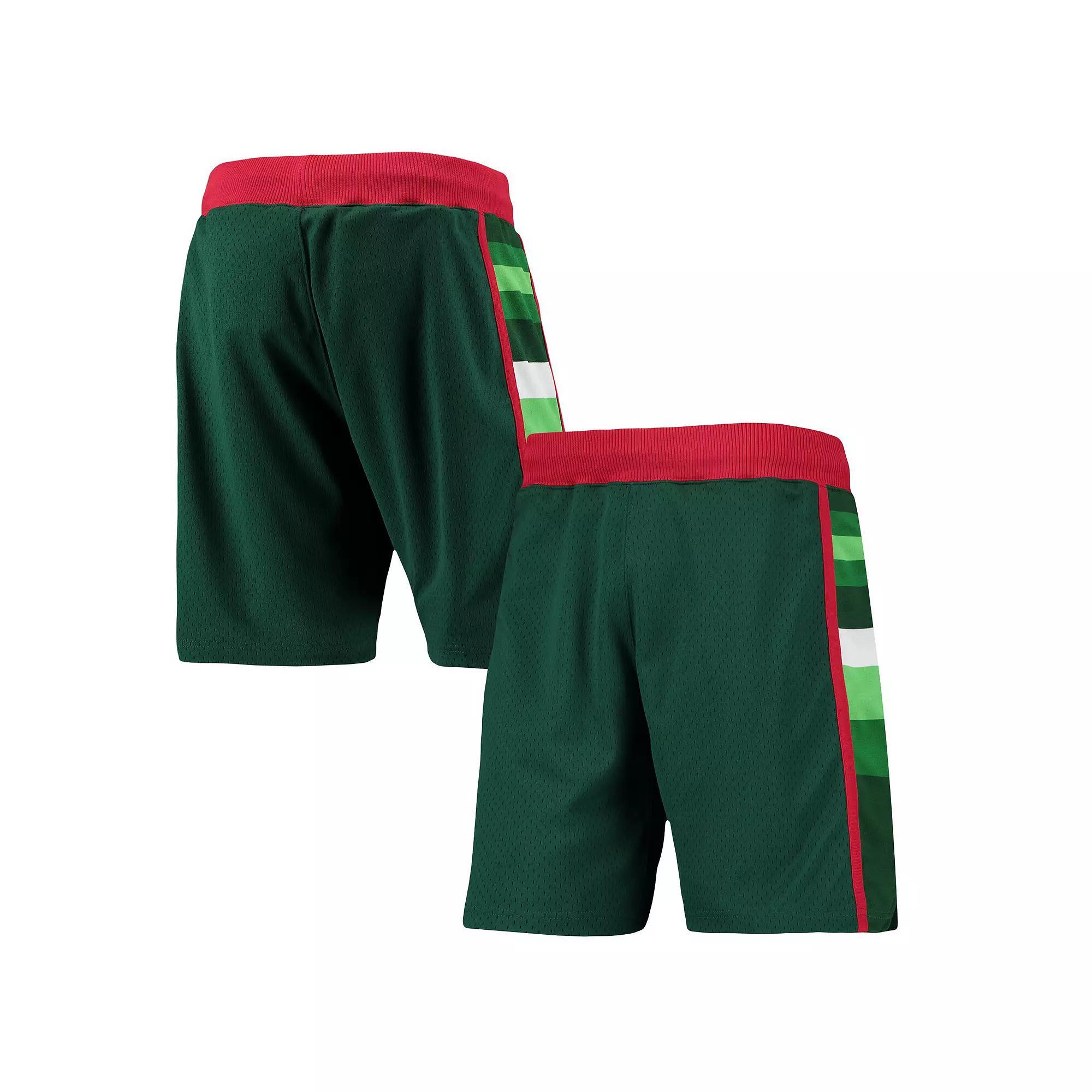 Mens Mitchell & Ness Milwaukee Bucks 1983-84 Hardwood Classics Authentic Shorts Product Image