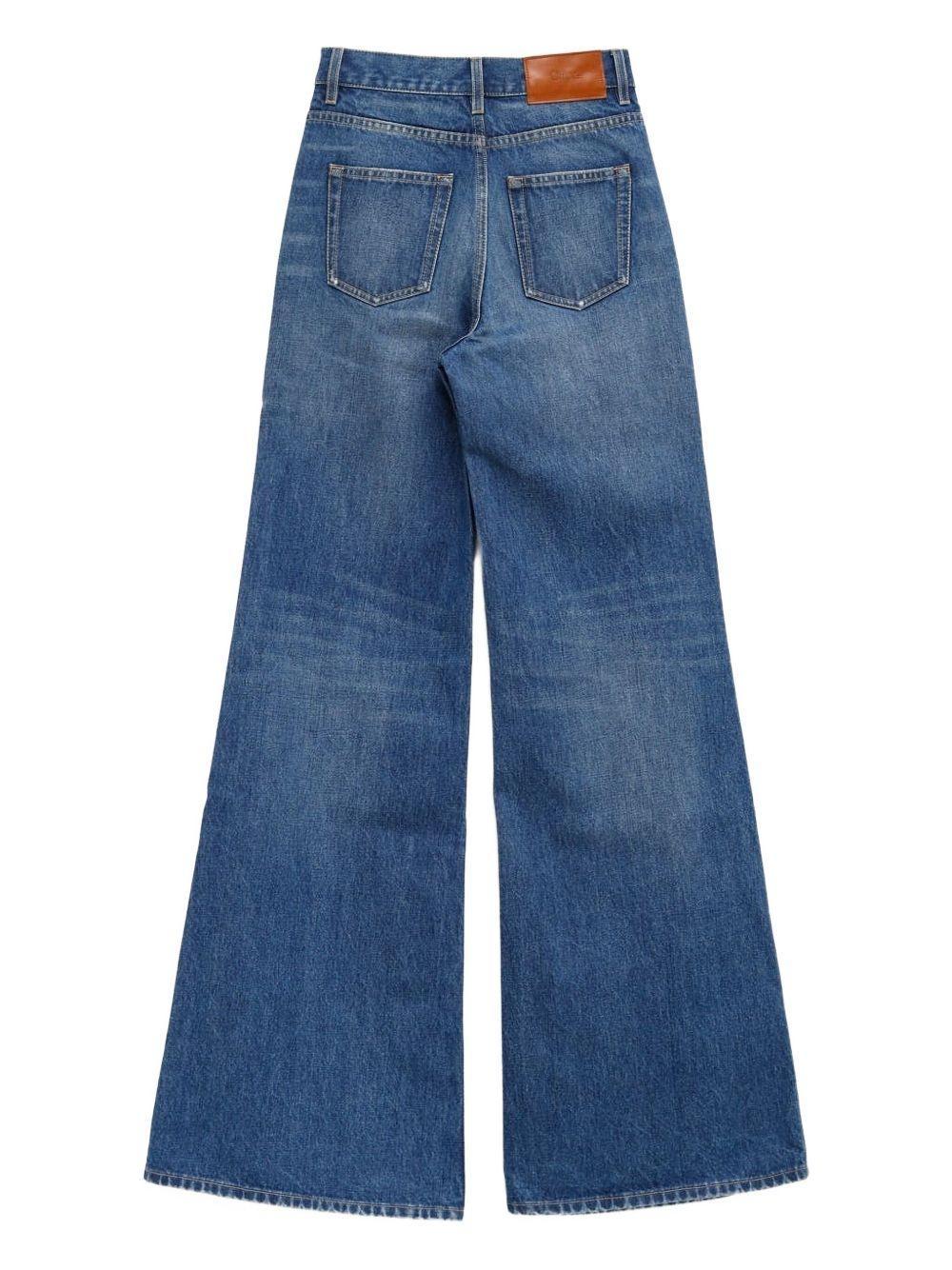 wide-leg denim jeans Product Image