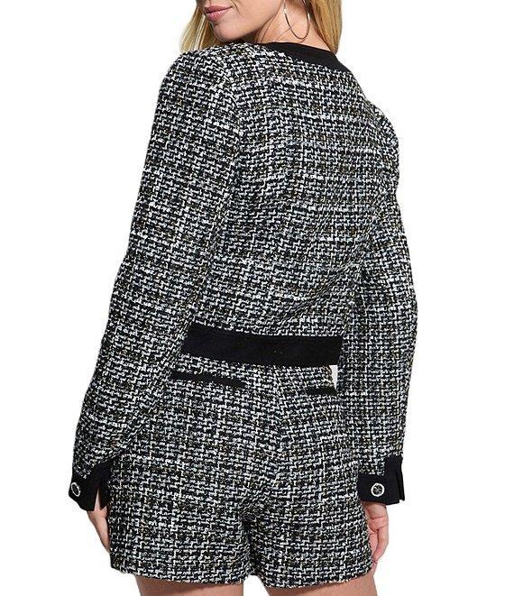 Guess Yvonne Mix Denim Tweed Jacket Product Image