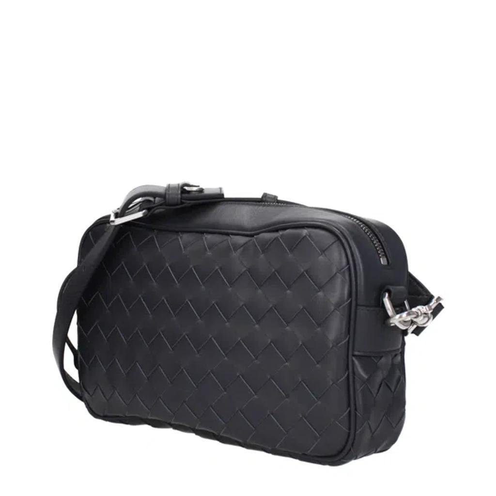 BOTTEGA VENETA Shoulder Bags Men Leather Gray/slate Product Image