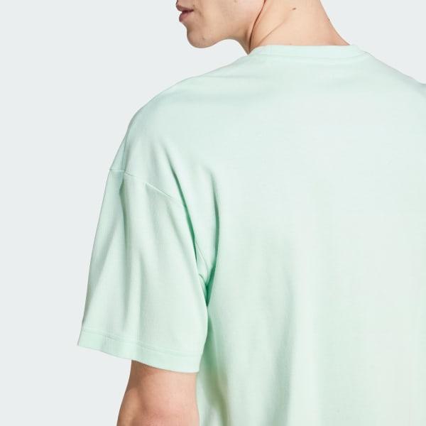 adidas Mercedes - AMG Petronas Formula One Team Premium Woven Tee Frozen Green XL Mens Product Image