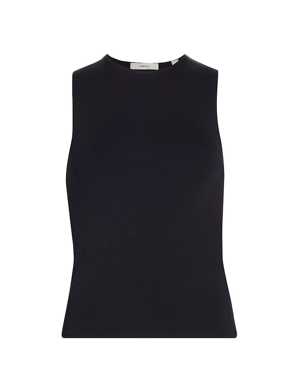 Womens Stretch-jersey Shell, Black, Size XXS Vince Product Image
