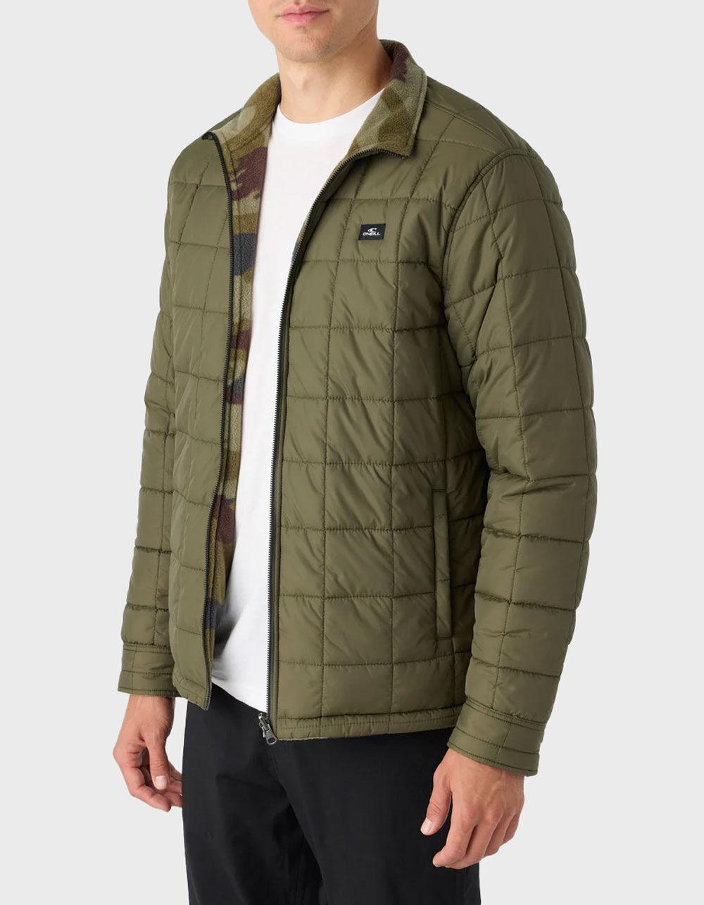 O'NEILL Glacier Reversible Mens Superfleece Jacket - ARMY Product Image