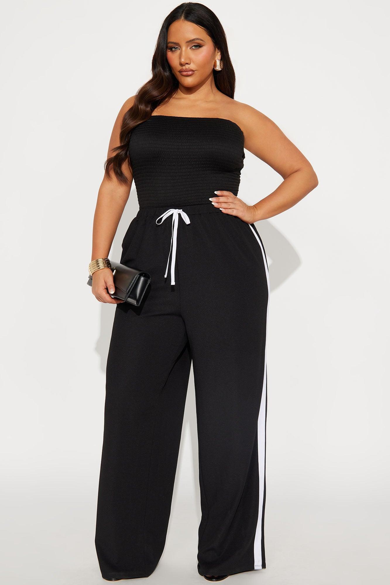 Moxie Strapless Jumpsuit - Black Product Image