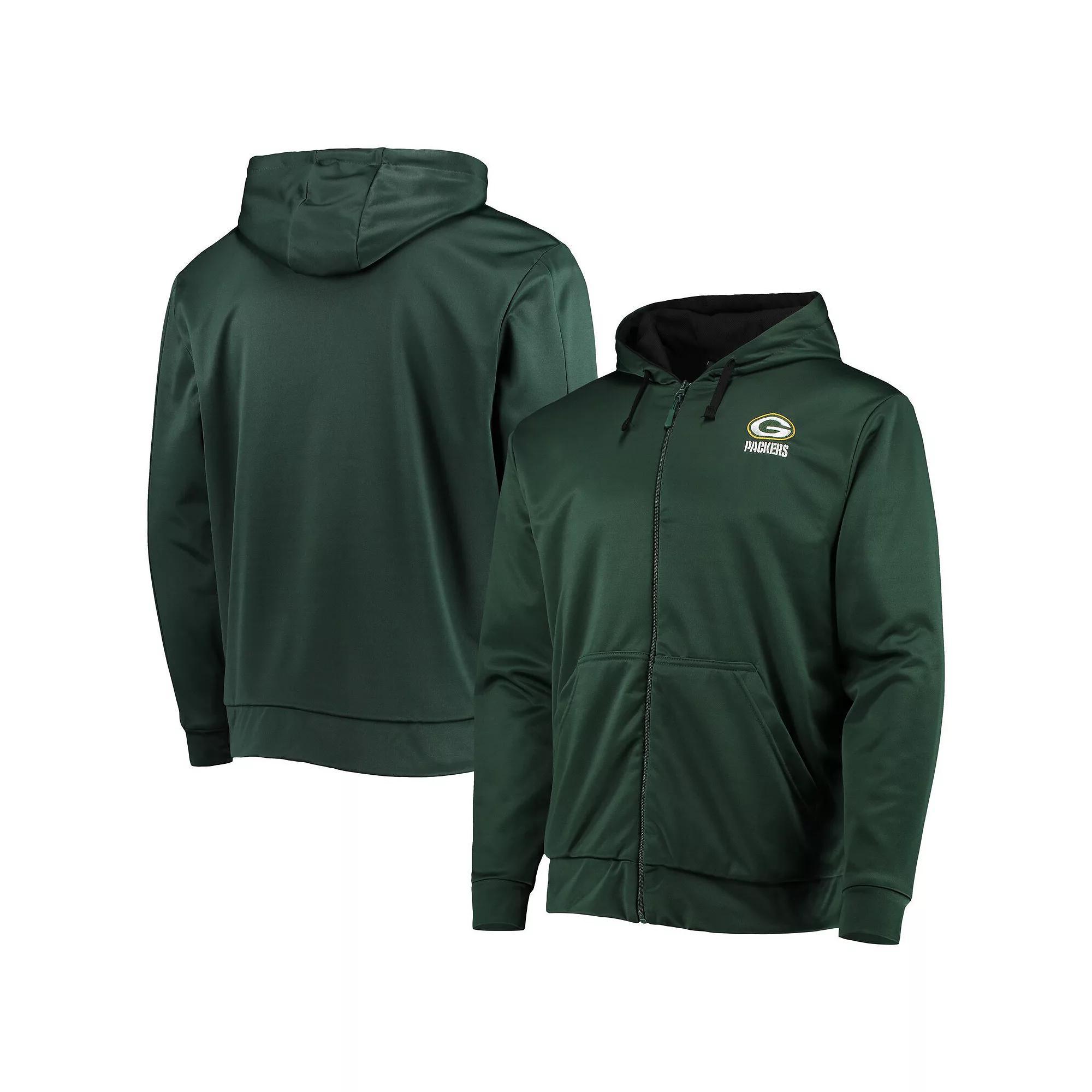Men's Dunbrooke Green/Black Green Bay Packers Apprentice Full-Zip Hoodie, Size: XL Product Image