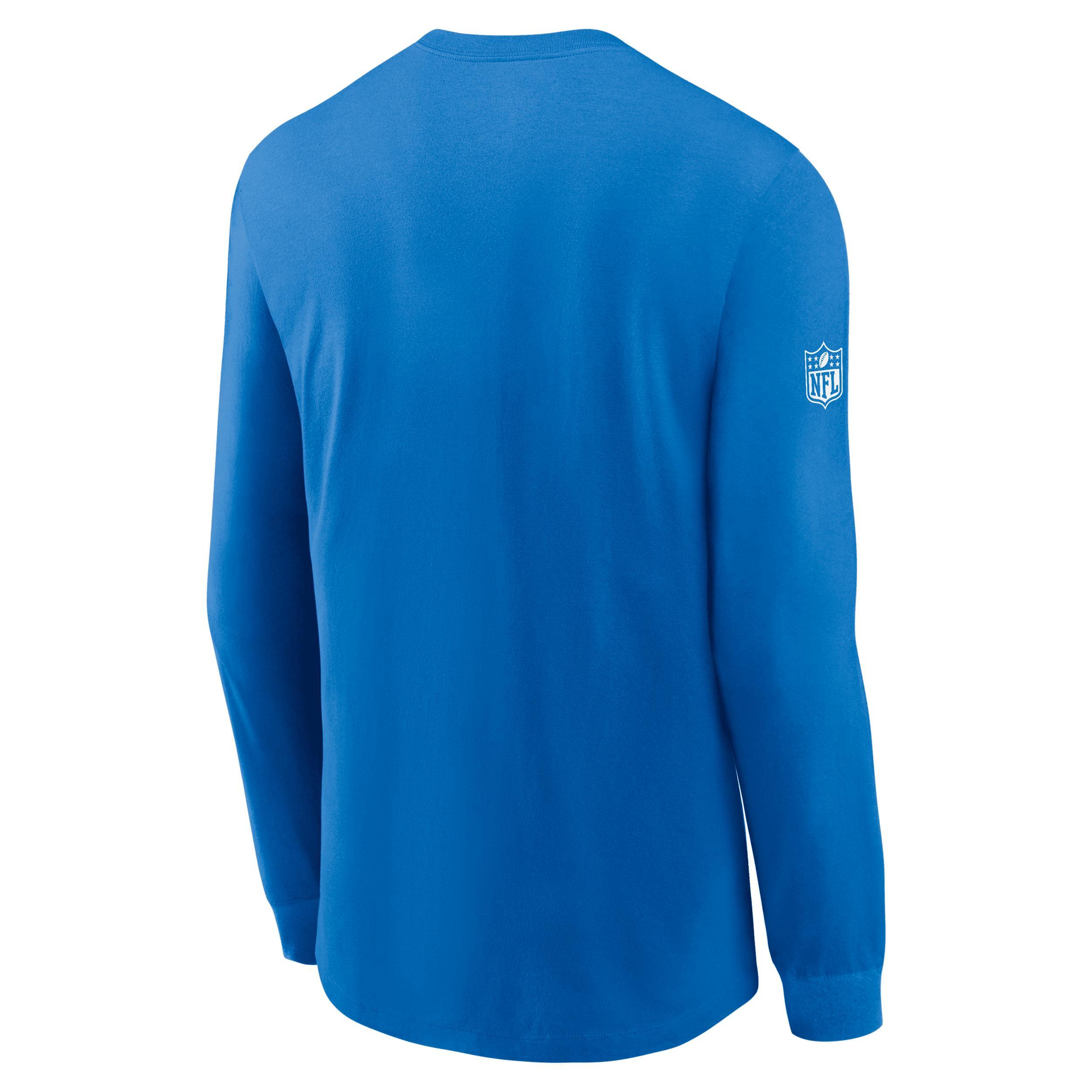 Detroit Lions Sideline Team Issue Men's Nike Dri-FIT NFL Long-Sleeve T-Shirt Product Image