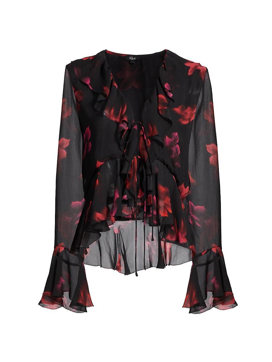 Womens Nicoletta Floral Chiffon Top Product Image