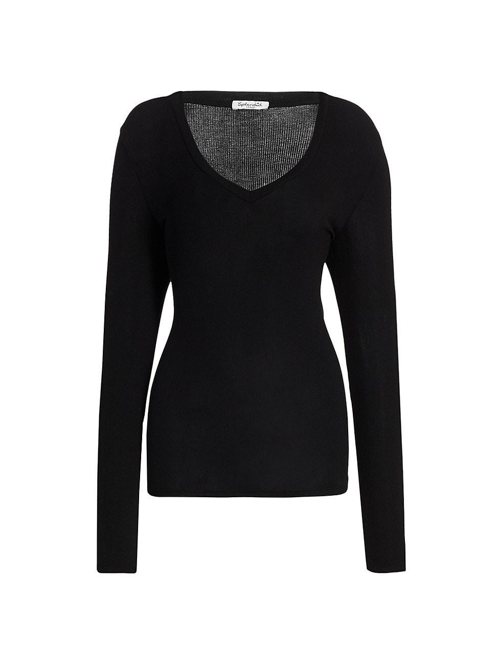 Splendid Valley Ribbed 34 Sleeve V Product Image