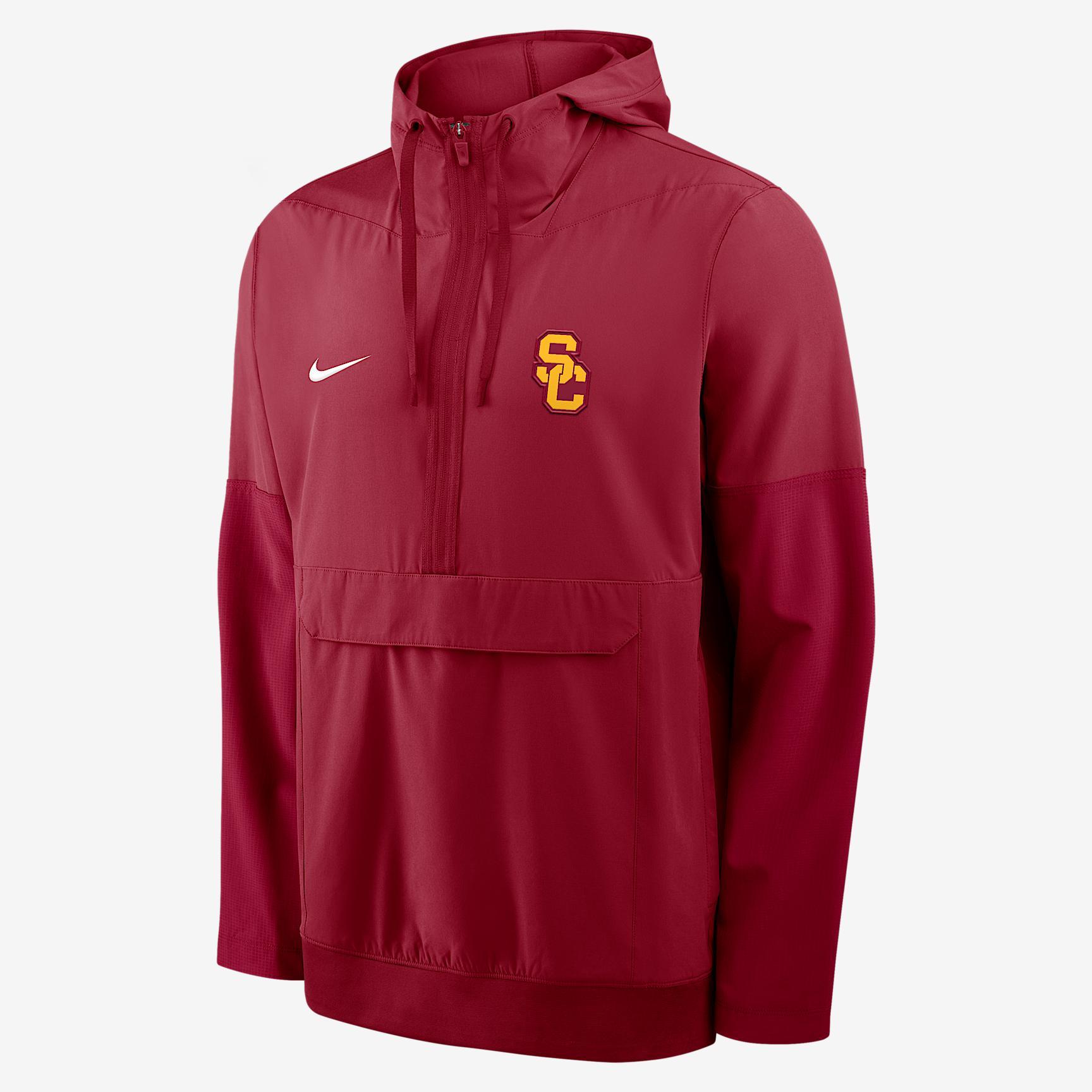 Michigan State Anorak Nike Men's College 1/2-Zip Hooded Jacket Product Image