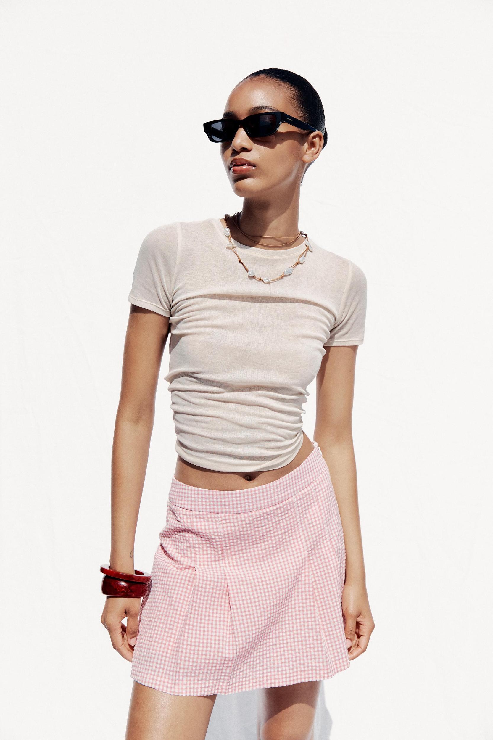GINGHAM SKORT Product Image