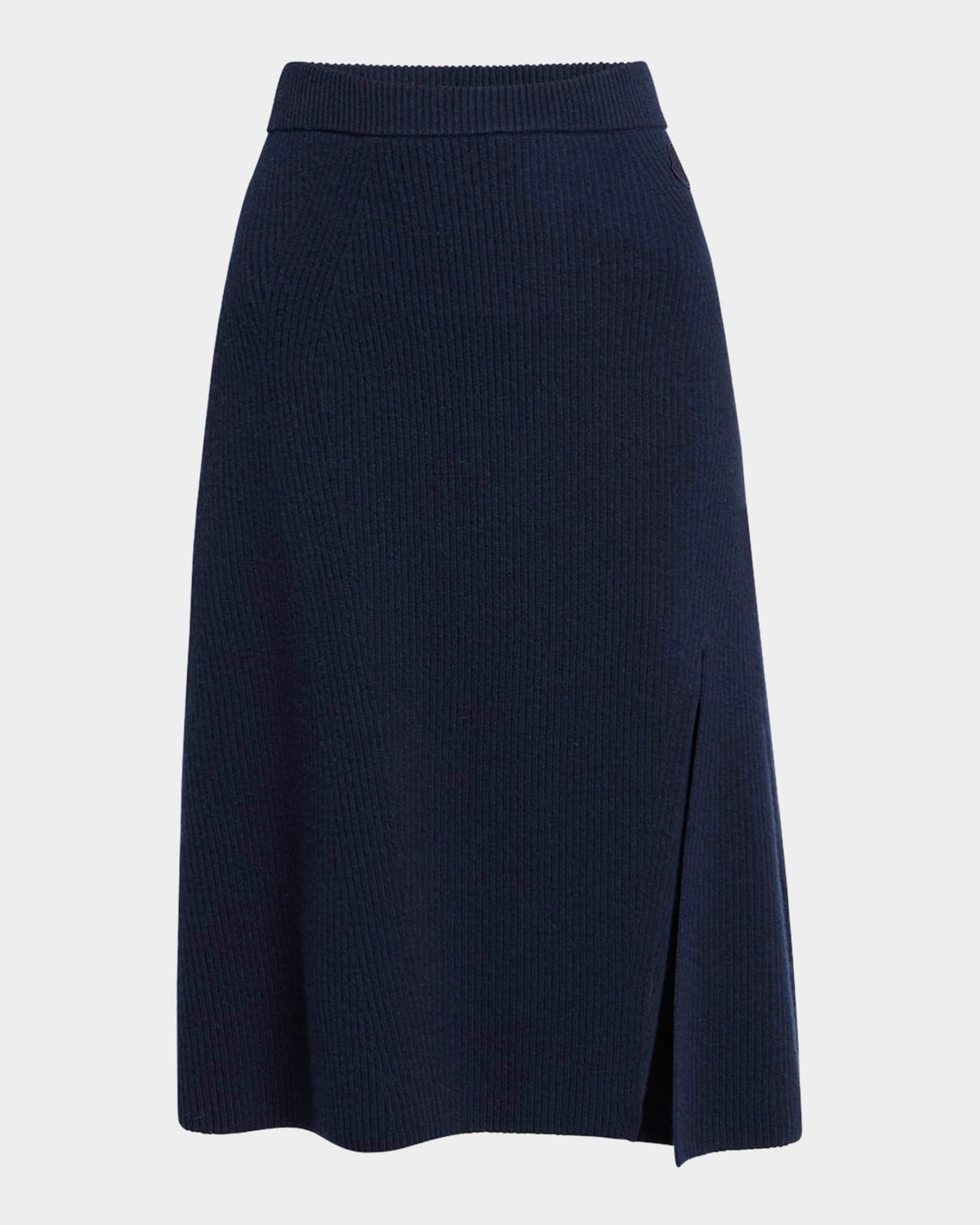 Wool-Cashmere Midi Skirt  Product Image