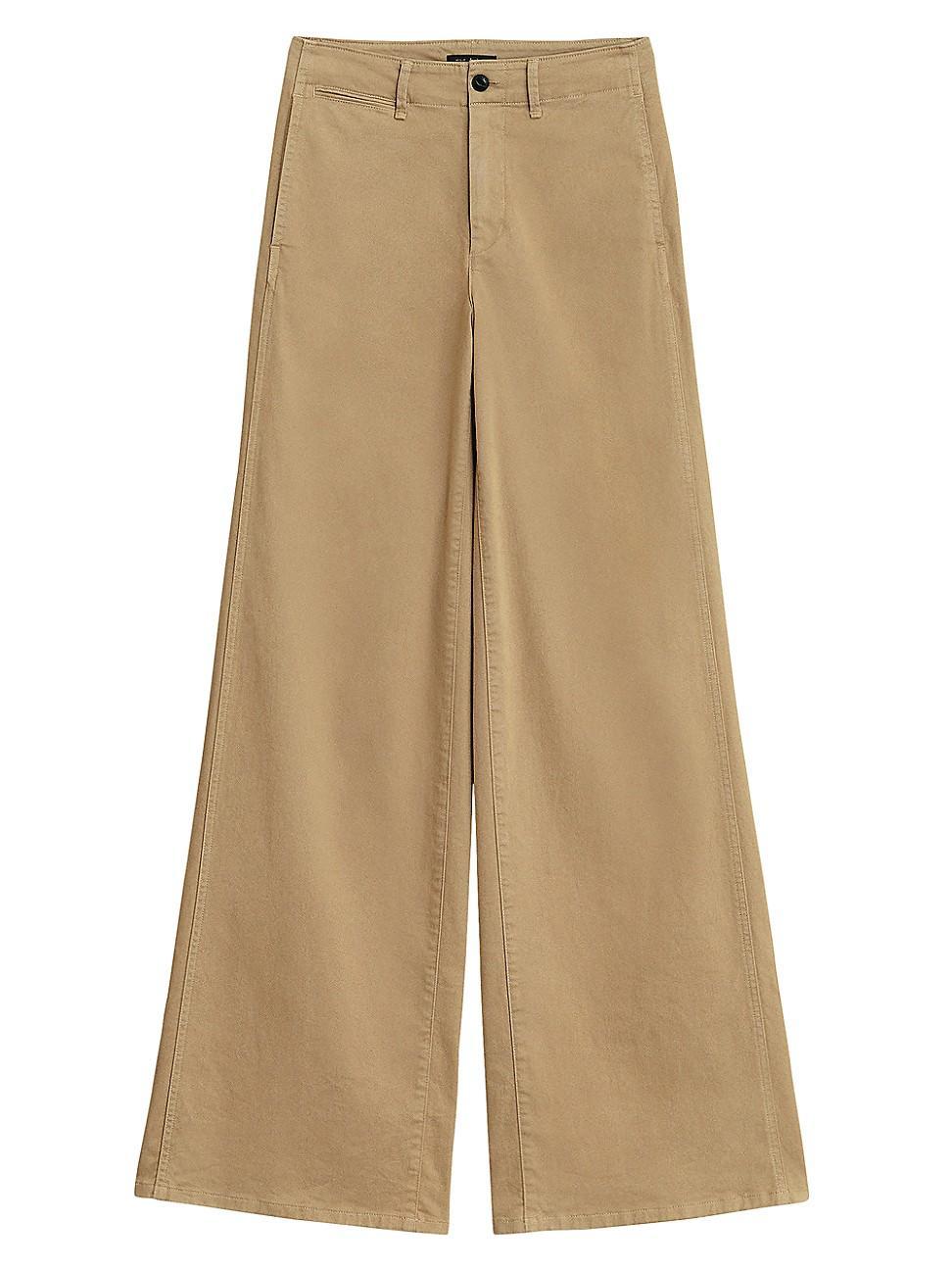 Sofie Wide-Leg Chino Pants Product Image