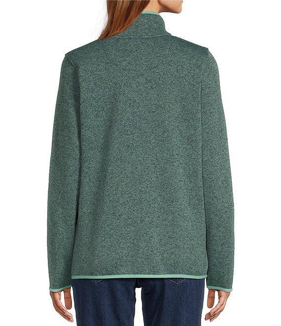 L.L.Bean Sweater Fleece Anti-Pilling Long Sleeve Princess Seam Pocketed Pullover Product Image